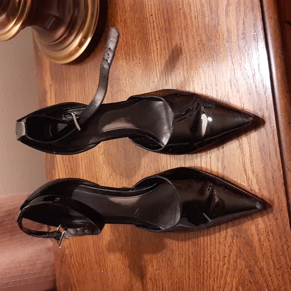 Nine West 6 1/2 Ankle Strap Pointy Toe Heels - Picture 5 of 14